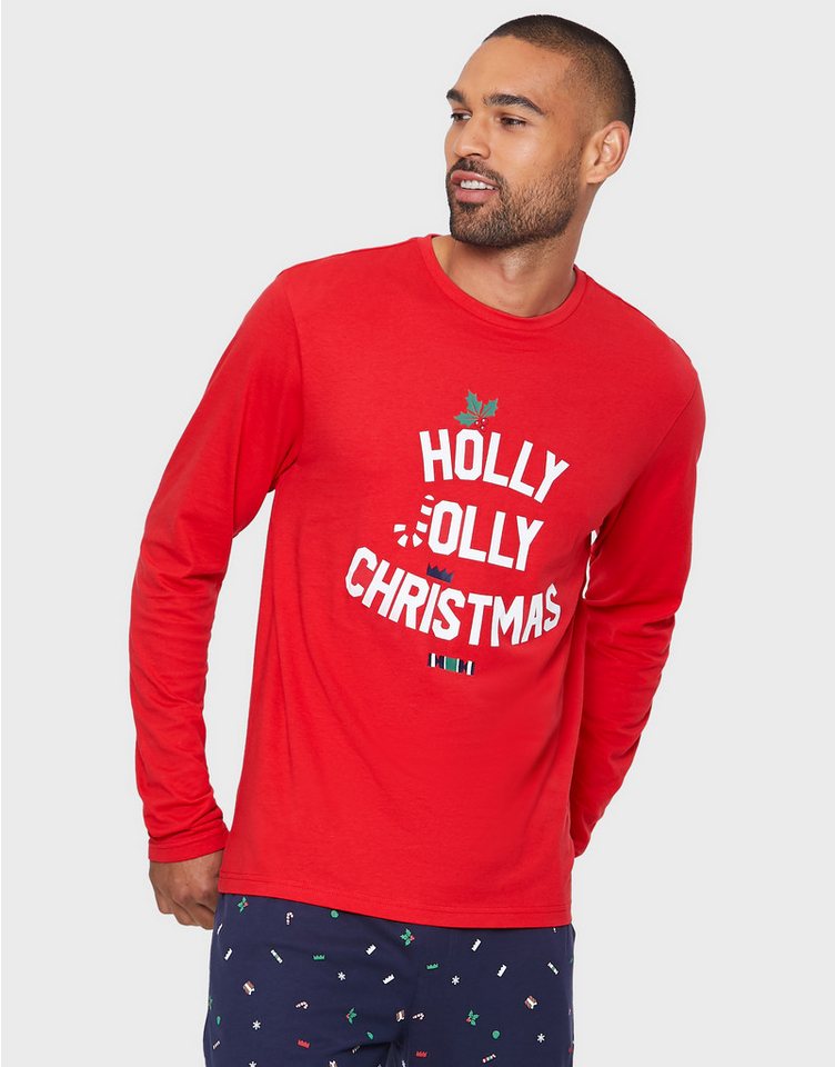 Threadbare Schlafanzug Holly Jolly PJ Set (1 tlg) mit weihnachtlichem Motiv von Threadbare