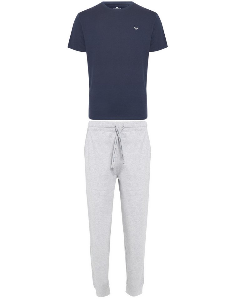 Threadbare Schlafanzug Ledger PJ Set (2 tlg) im klassischen Design von Threadbare