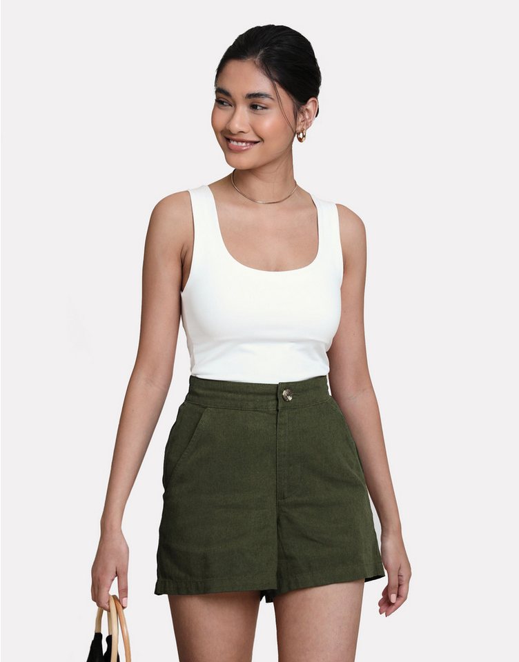 Threadbare Shorts THB Cactus Class Linen Short im schlichten Design von Threadbare