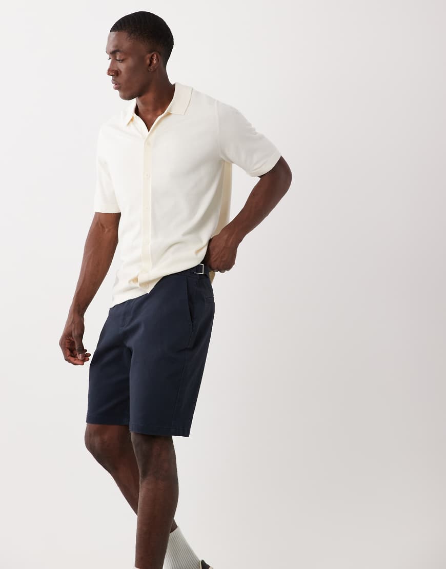 Threadbare - Shorts in Marineblau-Navy von Threadbare