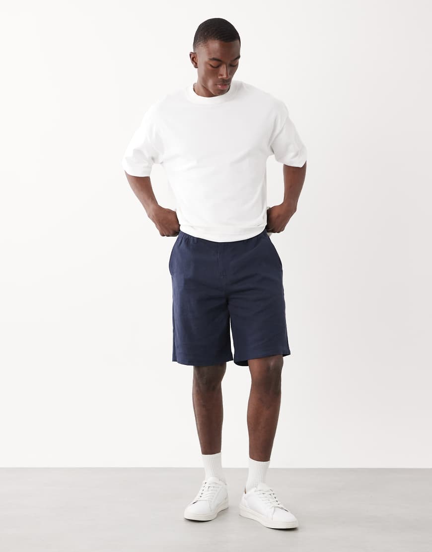 Threadbare - Shorts in Marineblau-Navy von Threadbare
