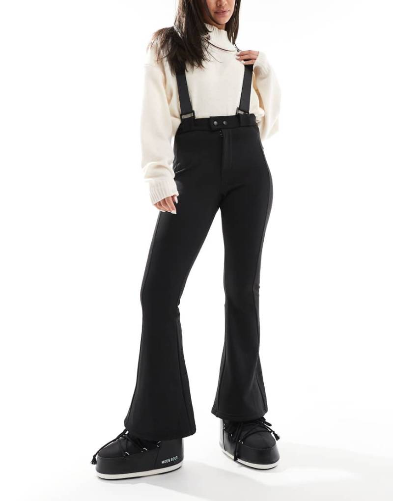 Threadbare - Ski - Hose in Schwarz mit weitem Schnitt und Hosenträgern von Threadbare