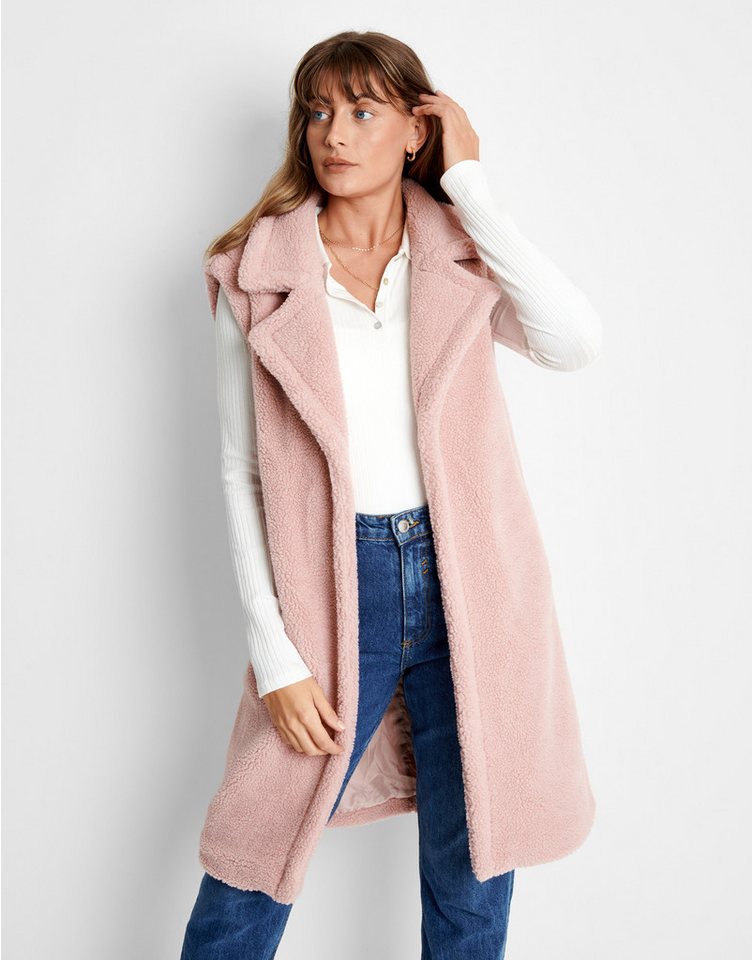 Threadbare Softshellweste Bella Borg Maxi Gillet mit längerem Schnitt von Threadbare