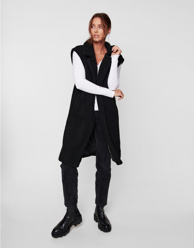 Threadbare Softshellweste Bella Borg Maxi Gillet mit längerem Schnitt von Threadbare