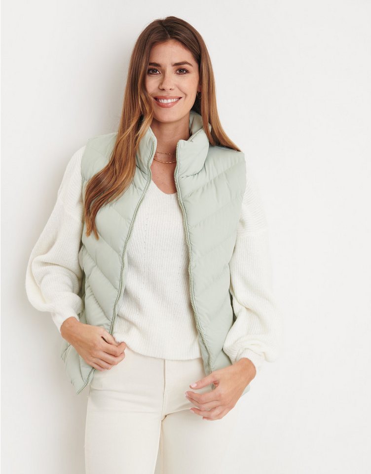 Threadbare Softshellweste Daffodil Quilted (1-tlg) mit Kragen von Threadbare