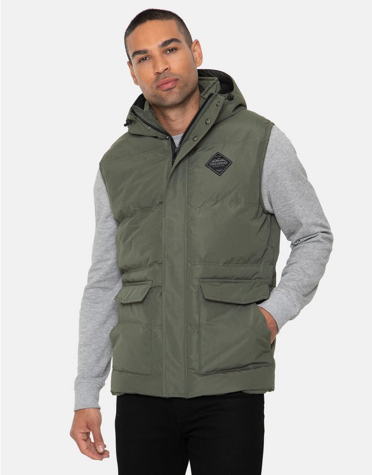 Threadbare Softshellweste THB Jacket Gilet Athletic (1-tlg) mit schützender Kapuze von Threadbare
