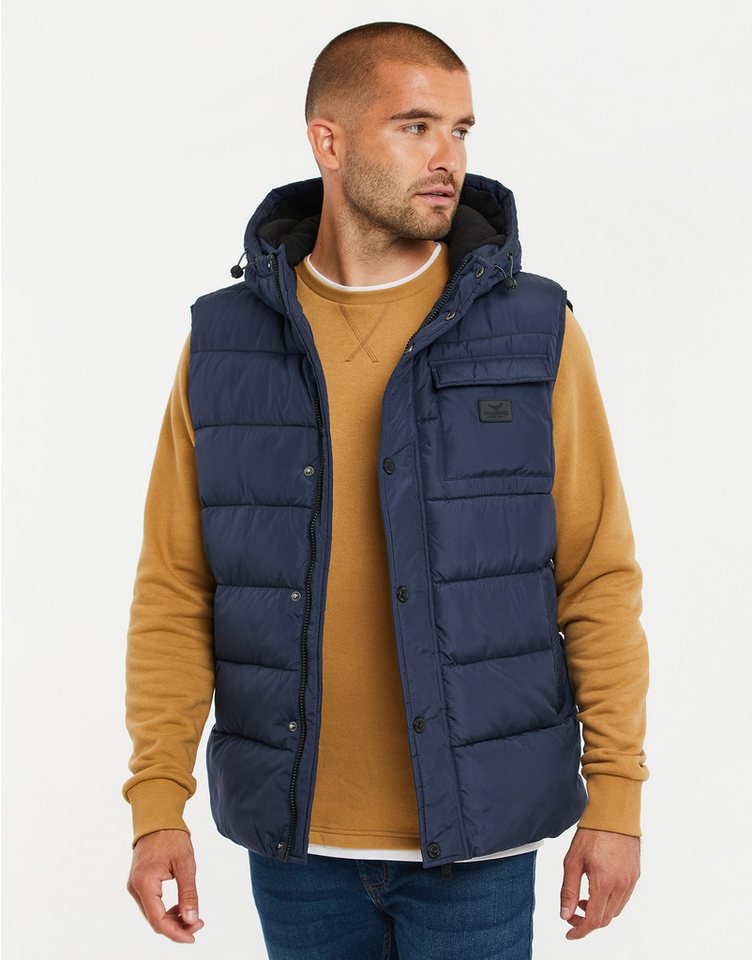 Threadbare Softshellweste THB Jacket Hooded Gilet Ritcher mit praktischer Kapuze von Threadbare