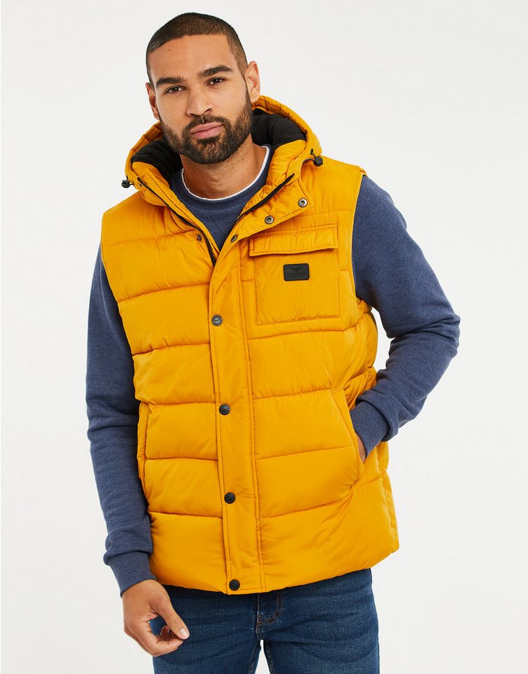 Threadbare Softshellweste THB Jacket Hooded Gilet Ritcher mit praktischer Kapuze von Threadbare