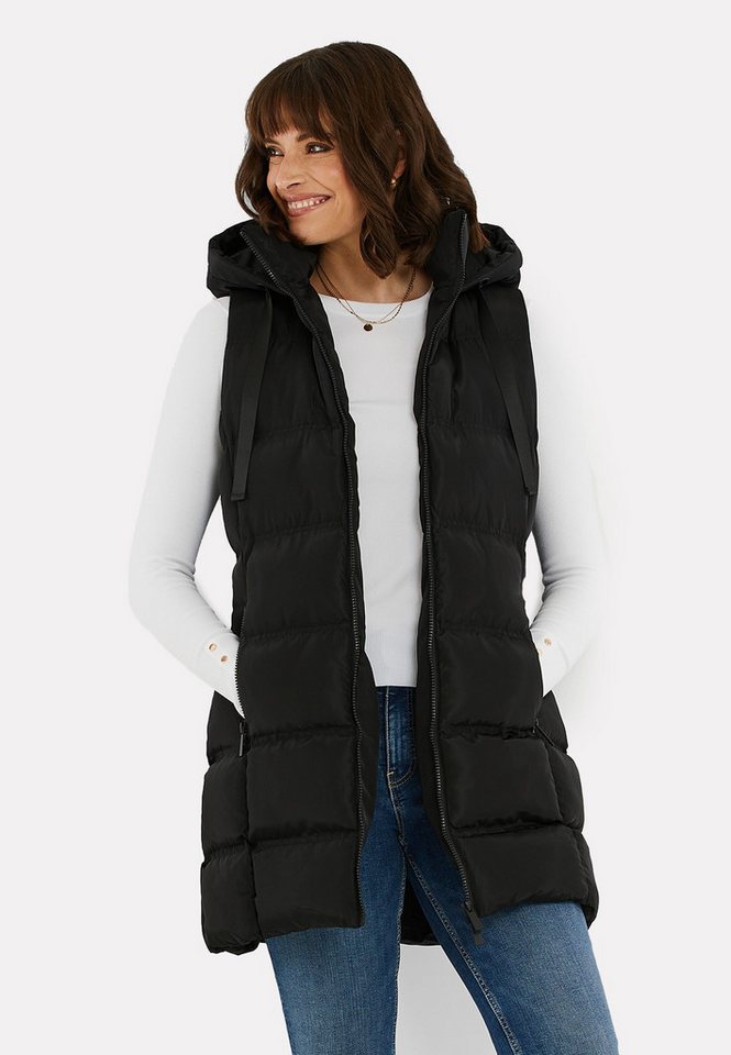 Threadbare Softshellweste THB Vinyard Sporty Gilet (1-tlg) im langen Schnitt von Threadbare