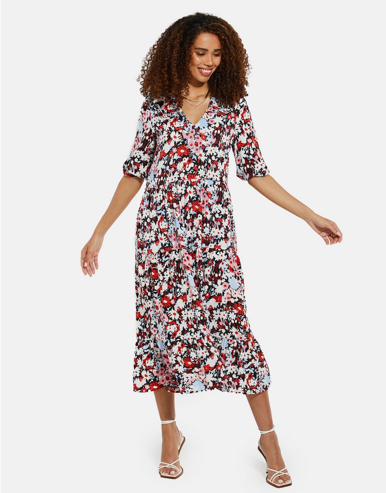 Threadbare Sommerkleid THB Lizzle Printed Smock (1-tlg) mit Volants von Threadbare