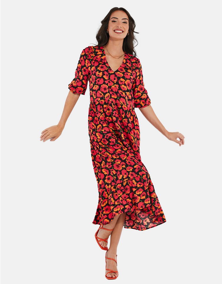 Threadbare Sommerkleid THB Lizzle Printed Smock (1-tlg) mit Volants von Threadbare