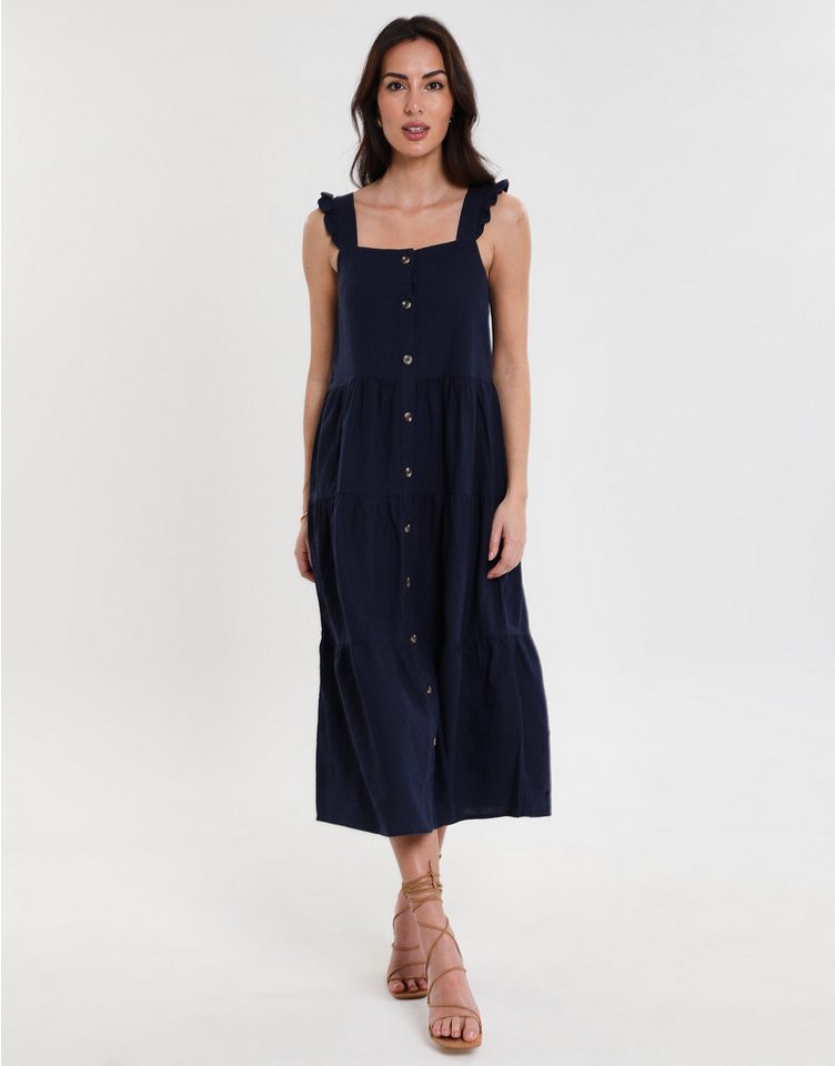 Threadbare Sommerkleid THB Oak Flutter mit Knöpfen von Threadbare