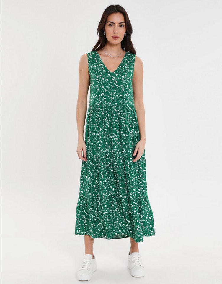 Threadbare Sommerkleid THB Rocks Tiered V mit schönem Print von Threadbare