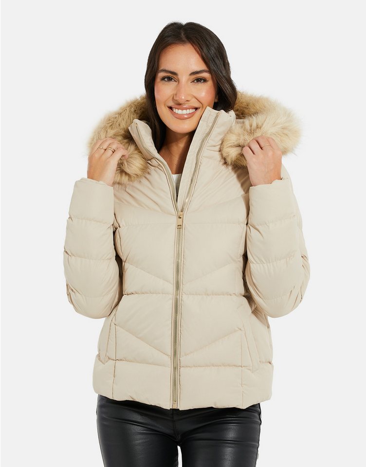 Threadbare Steppjacke (1-St) mit kuscheliger Kapuze von Threadbare