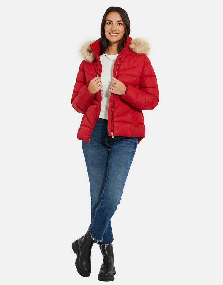 Threadbare Steppjacke (1-St) mit kuscheliger Kapuze von Threadbare