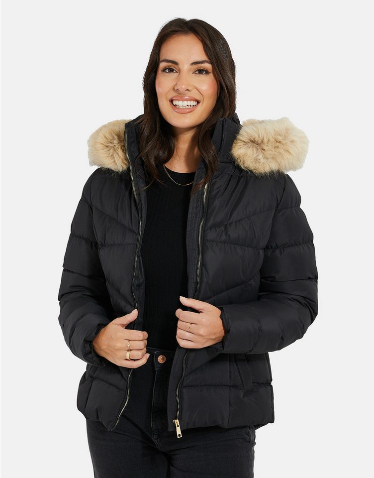Threadbare Steppjacke (1-St) mit kuscheliger Kapuze von Threadbare