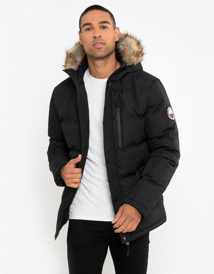 Threadbare Steppjacke THB Jacket Arnwood Padded (1-St) mit kuscheliger Kapuze von Threadbare