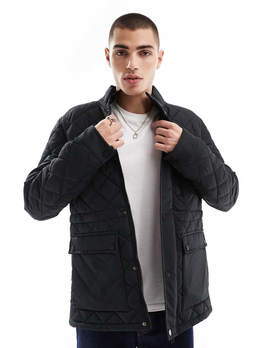Threadbare - Steppjacke in Schwarz von Threadbare