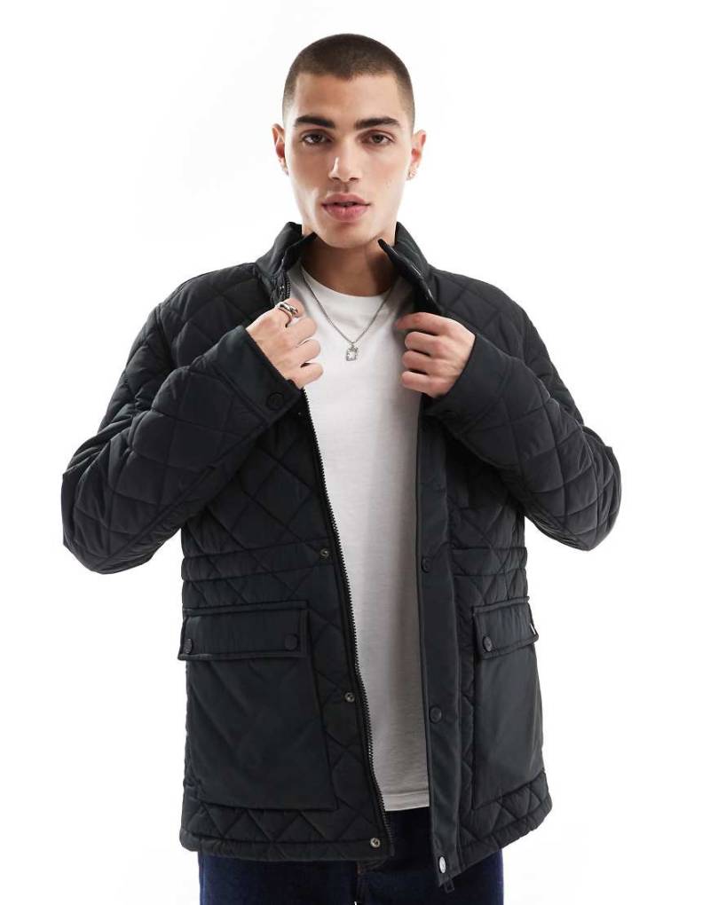 Threadbare - Steppjacke in Schwarz von Threadbare
