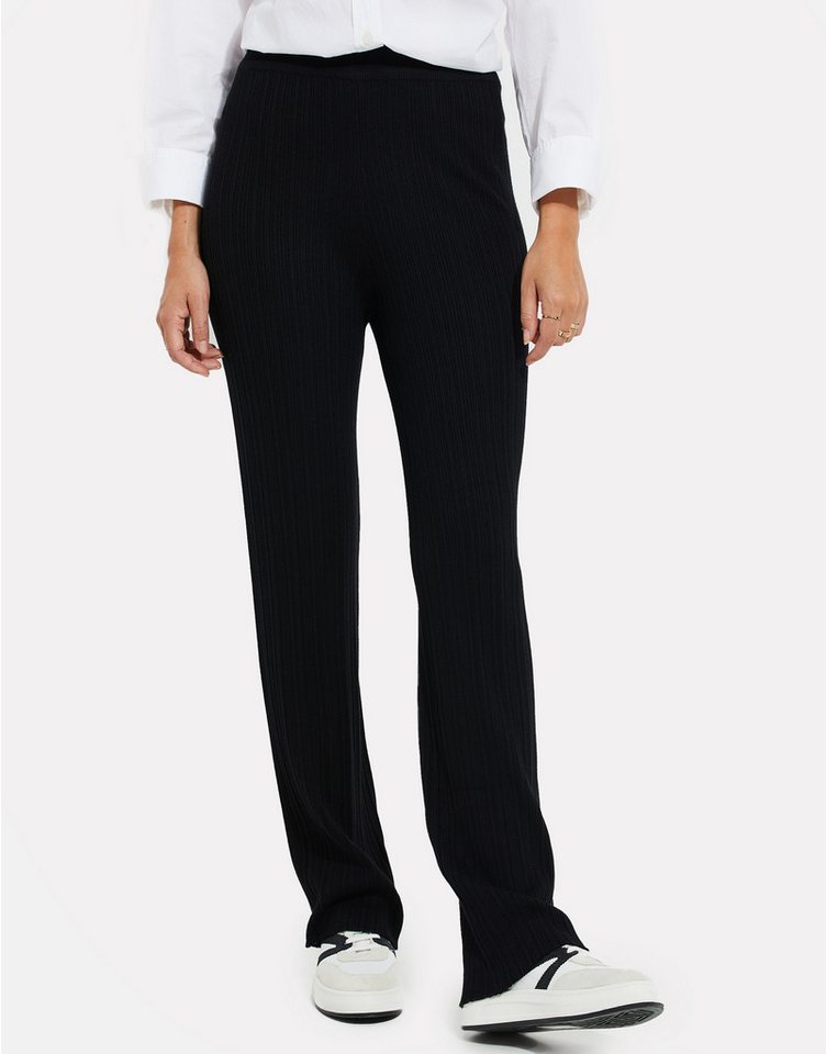 Threadbare Stoffhose THB Ford Rib Wide Leg Trousers (1-tlg) mit geradem Bein von Threadbare