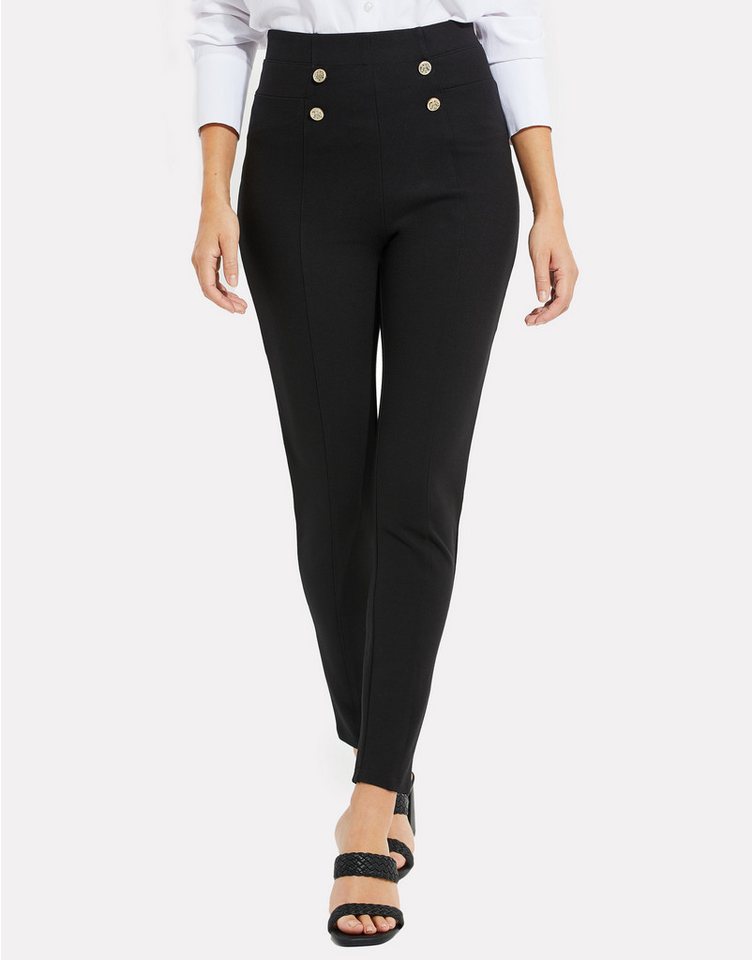 Threadbare Stoffhose THB William Trouser with Military Button (1-tlg) mit eleganten Knöpfen von Threadbare