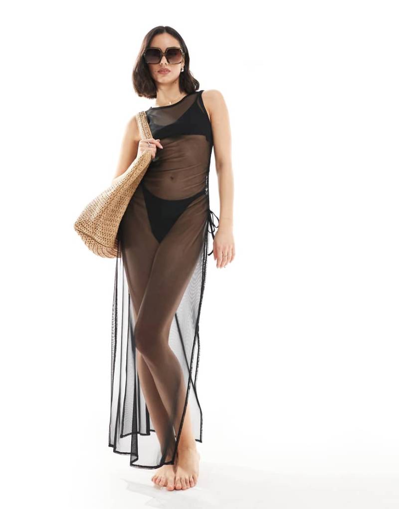 Threadbare - Strandkleid zum Überziehen in Schwarz von Threadbare