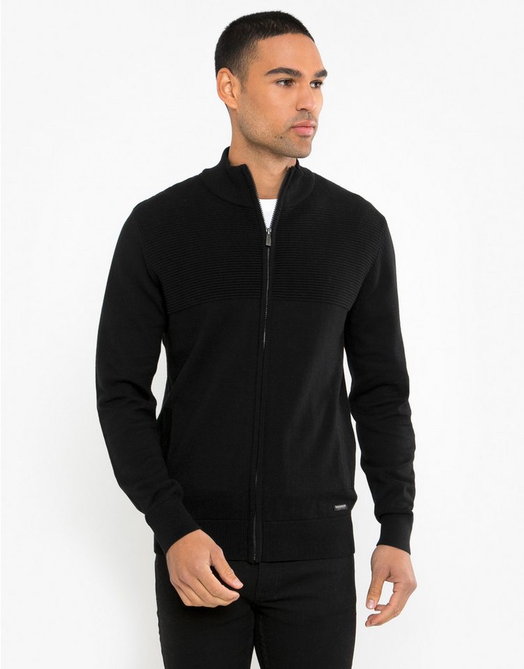 Threadbare Strickjacke Corsac Zip in klassischem Design Threadbare Strickjacke Corsac Zip in klassischem Design von Threadbare