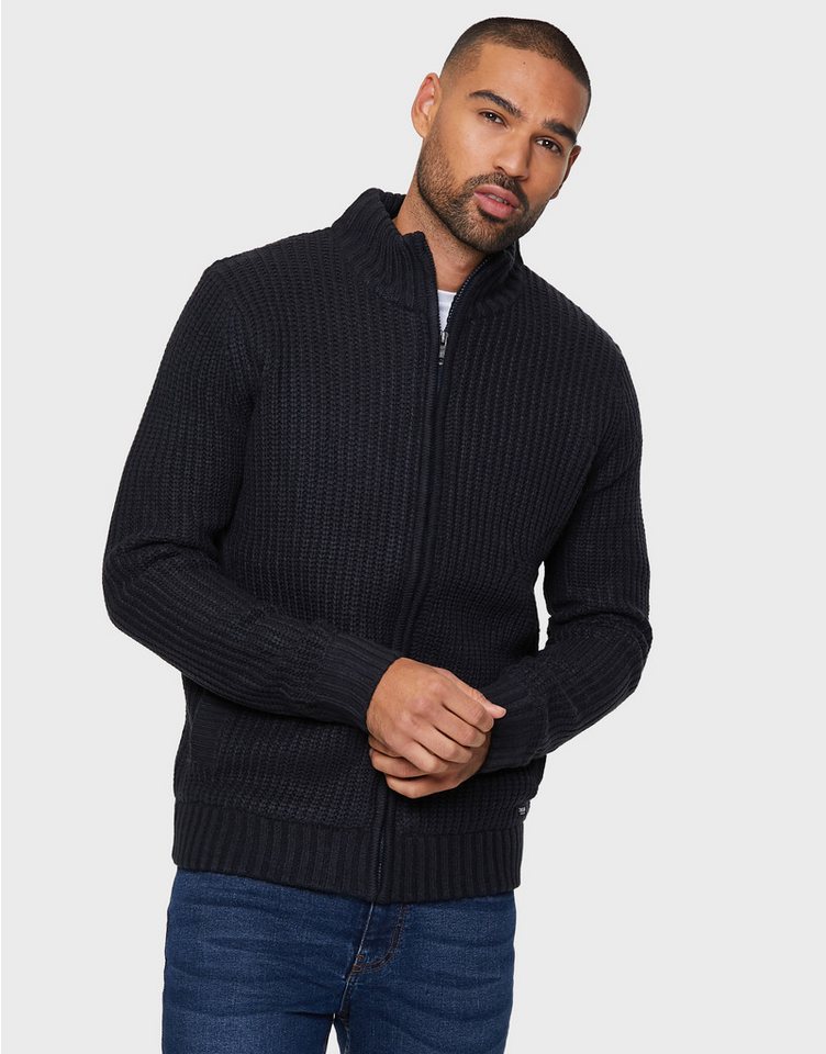 Threadbare Strickjacke Drust mit Stehkragen von Threadbare