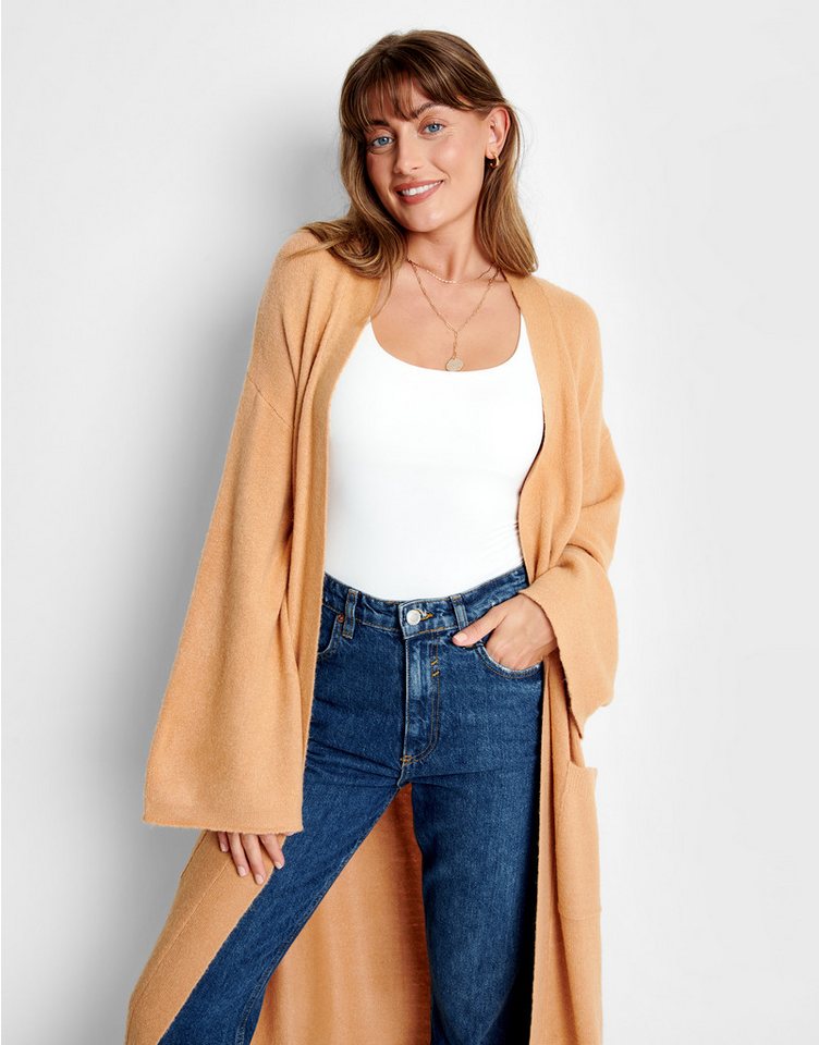 Threadbare Strickjacke Emerald im klassischen Design von Threadbare