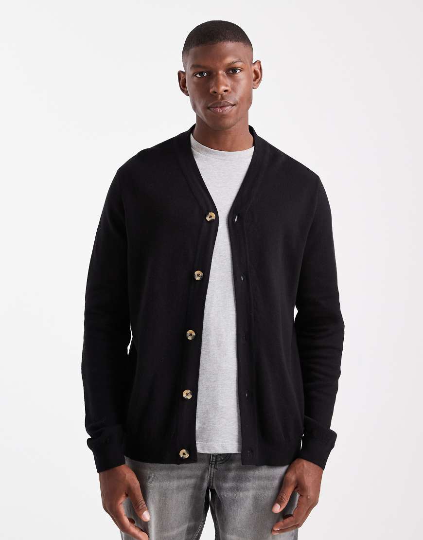 Threadbare - Strickjacke in Schwarz von Threadbare