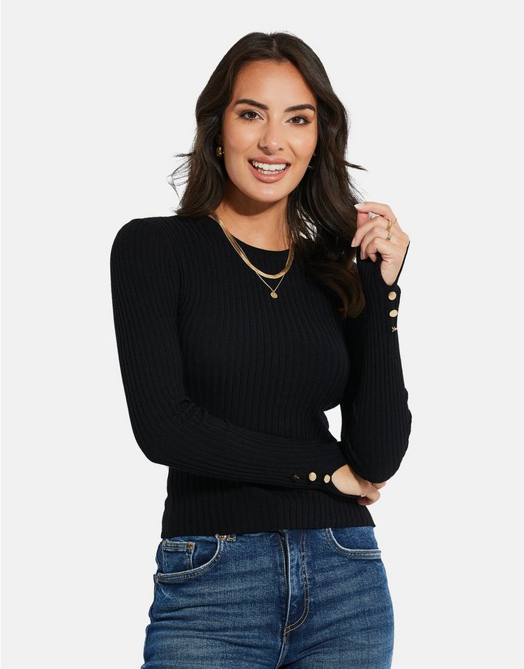 Threadbare Strickpullover Hannah (1-tlg) mit stilvollen Knopfdetails an den Ärmeln von Threadbare