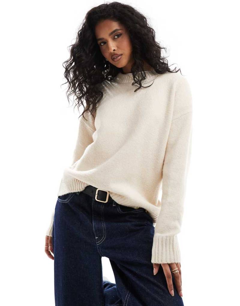 Threadbare - Strickpullover in Ecru-Weiß von Threadbare