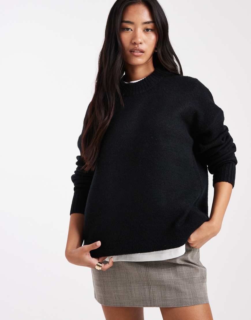 Threadbare - Strickpullover in Schwarz mit Rundhalsausschnitt Threadbare - Strickpullover in Schwarz mit Rundhalsausschnitt von Threadbare