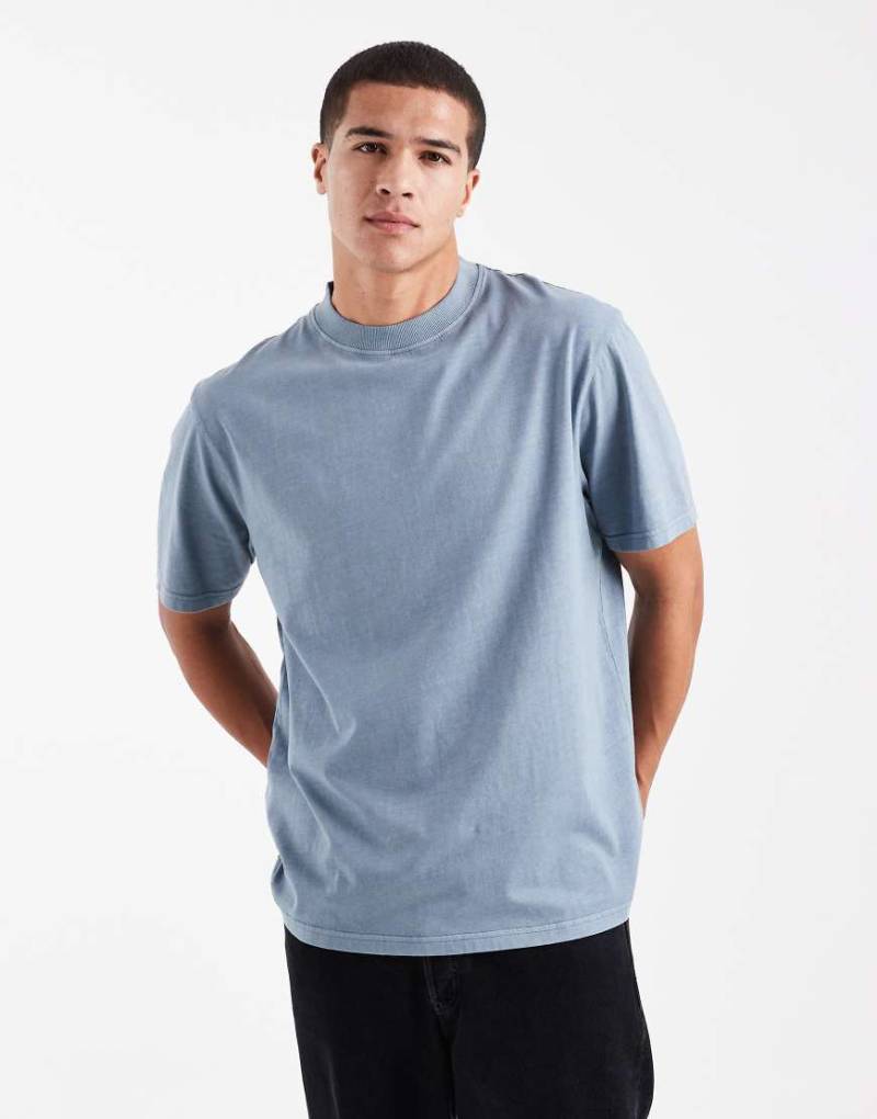 Threadbare - Stückgefärbtes Relaxed Fit T-Shirt in Grau von Threadbare