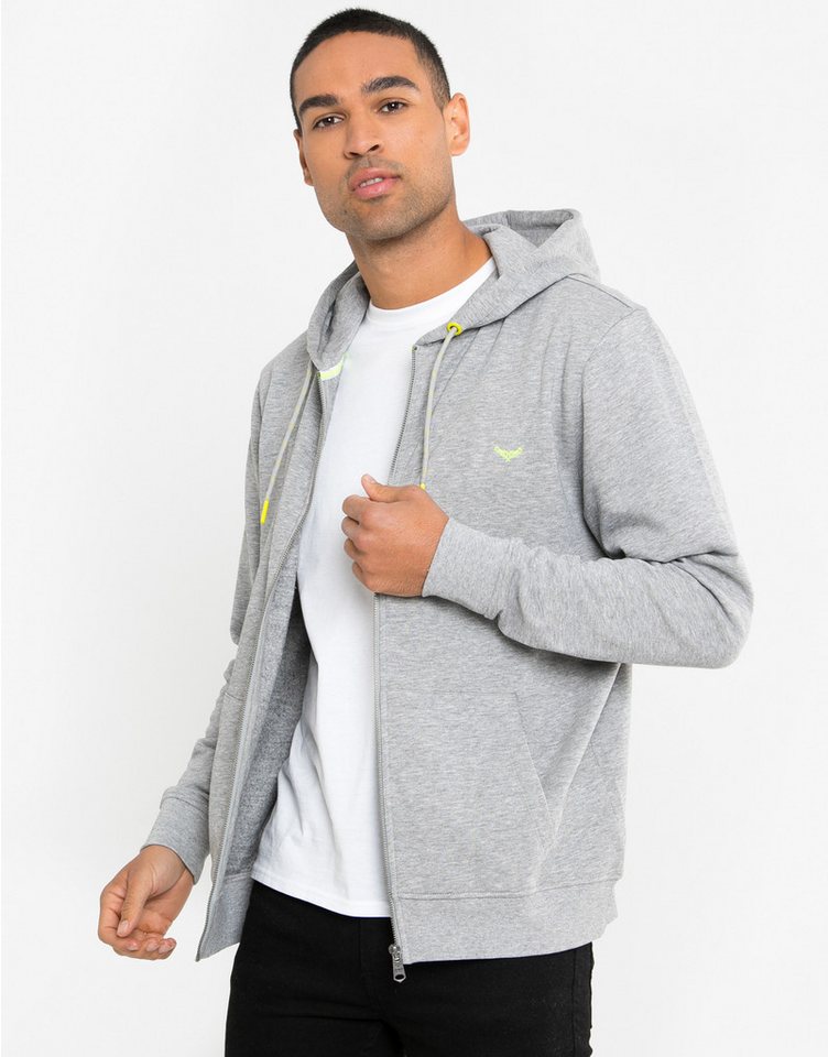 Threadbare Sweatjacke Through Tangerine mit Kapuze von Threadbare