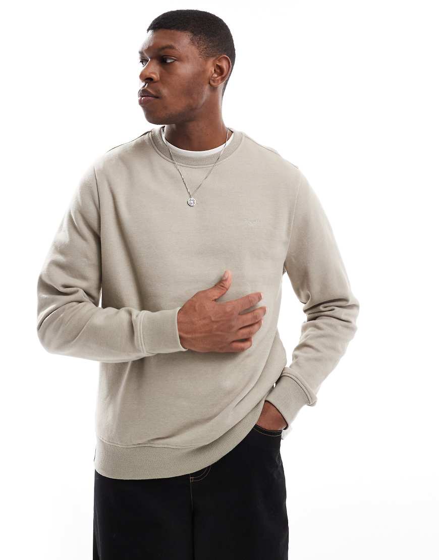 Threadbare - Sweatshirt in Steinbeige mit Rundhalsausschnitt-Neutral Threadbare - Sweatshirt in Steinbeige mit Rundhalsausschnitt-Neutral von Threadbare