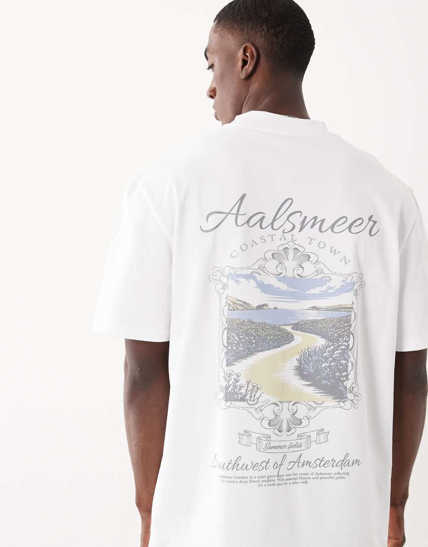 Threadbare - T-Shirt in Weiß mit Rückenprint von Threadbare