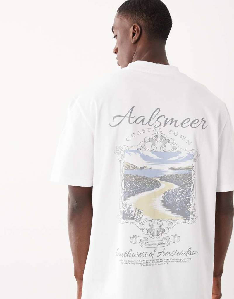 Threadbare - T-Shirt in Weiß mit Rückenprint von Threadbare
