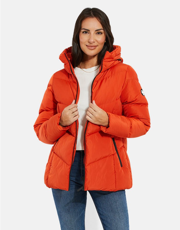 Threadbare Wintermantel THB Pencil Padded Coat With Funnel Neck (1-tlg) mit gemütlicher Kapuze von Threadbare