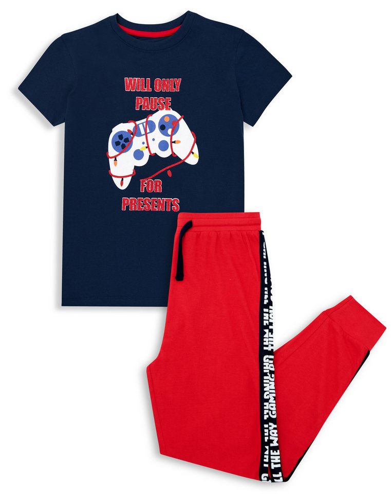 Threadboys Schlafanzug Present (2 tlg) mit angesagtem Frontprint von Threadboys