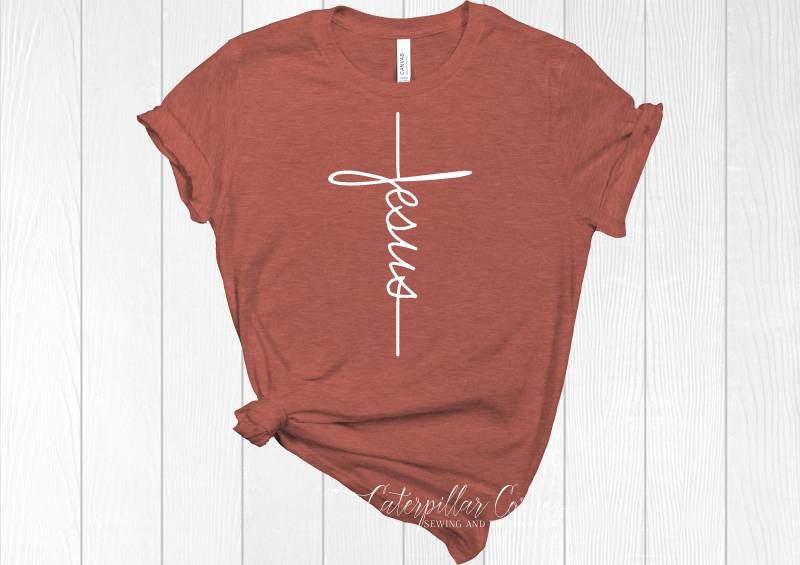 Jesus Kreuz Shirt Christlicher Glaube Grafik T-Shirt von ThreadedWingCo