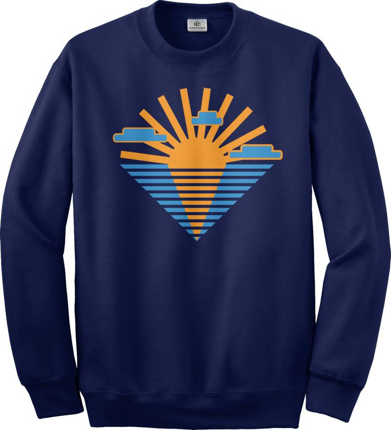 Abstract Sun-Unisex Adult Crew Neck Sweatshirt Or Pullover Hoodie von Threadrock