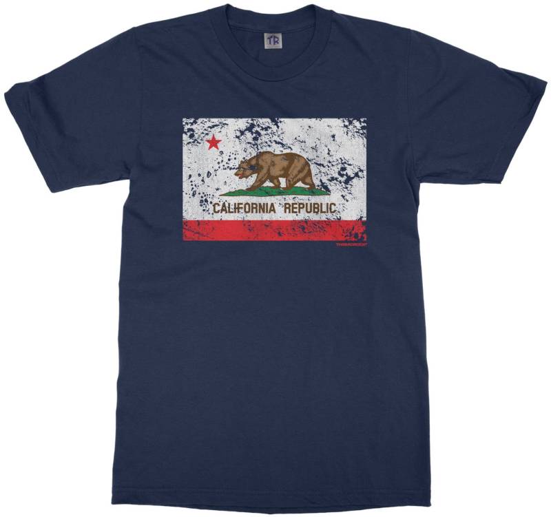 Beunruhigt California Flagge Unisex Kinder Jugend T-Shirt Beunruhigt California Flagge Unisex Kinder Jugend T-Shirt von Threadrock