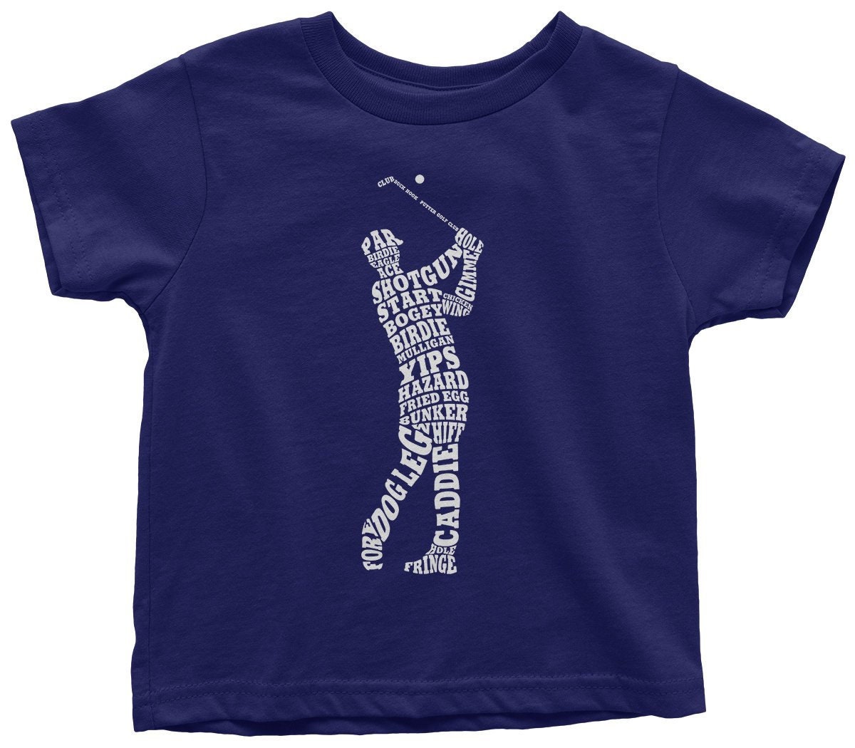 Boy Es Golf Player Typography-Kids " Toddler Long & Short Sleeve T-Shirt von Threadrock