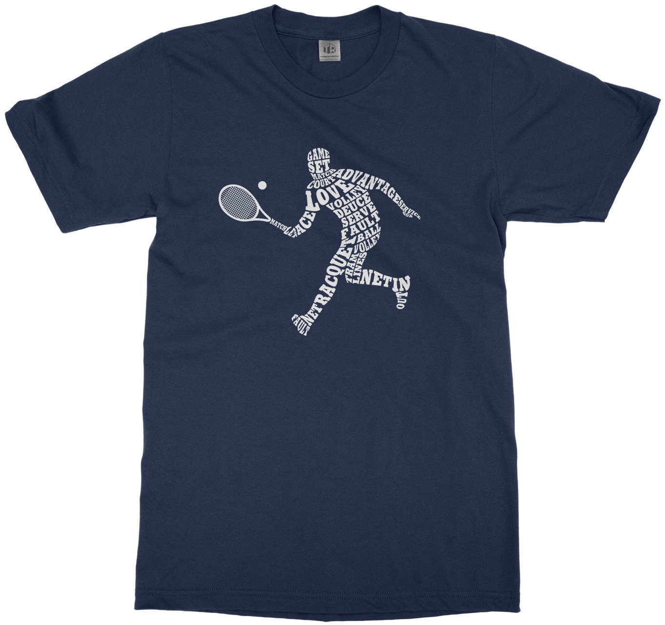 Boy Es Tennis Player Typography-Boy Youth Long & Short Sleeve T-Shirt von Threadrock