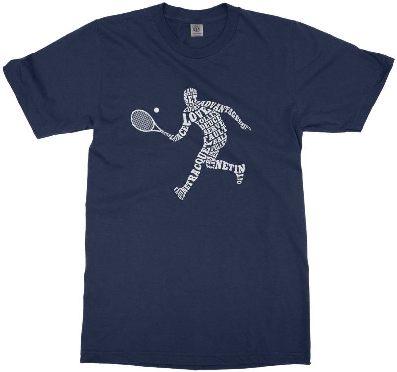 Boy Es Tennis Player Typography-Boy Youth Long & Short Sleeve T-Shirt von Threadrock
