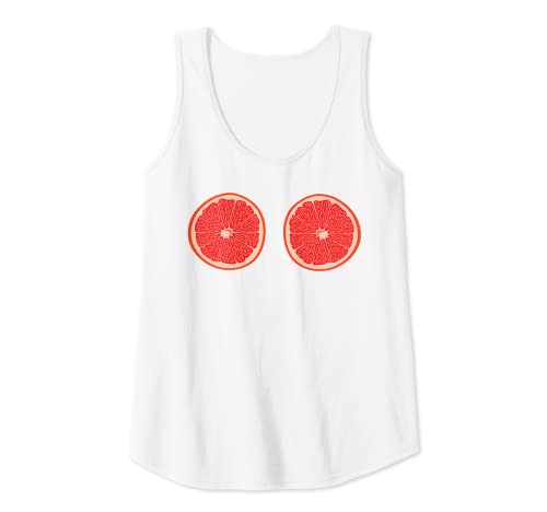 Damen Grapefruit Fruit Bikini Sommer Urlaub Strand Pool Party Tank Top von Threadrock