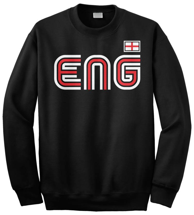 England, Sportliche Retro-Serie Unisex Erwachsene Rundhals Sweatshirt Oder Pullover Hoodie von Threadrock