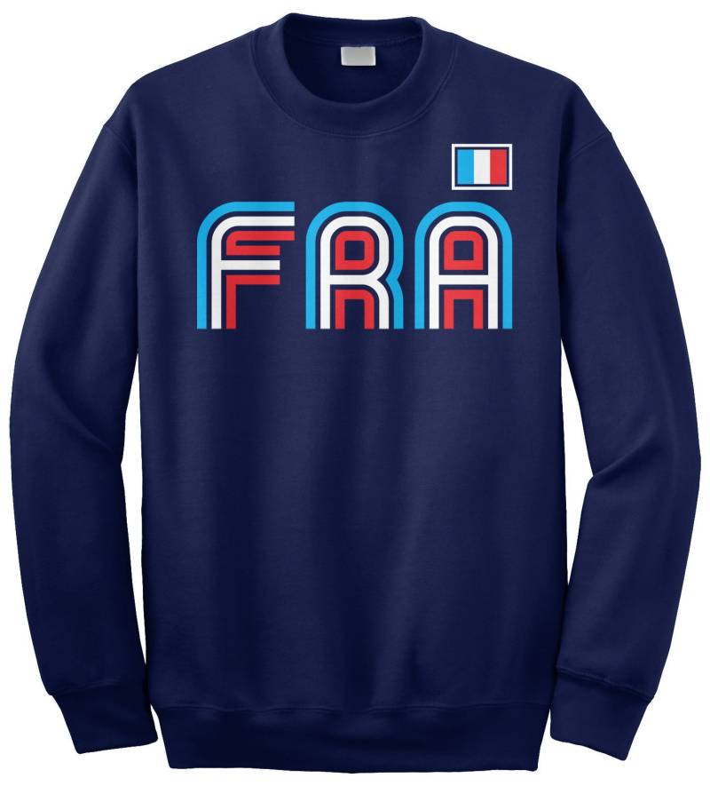 Frankreich, Sportliche Retro-Serie Unisex Erwachsene Rundhals Sweatshirt Oder Pullover Hoodie von Threadrock