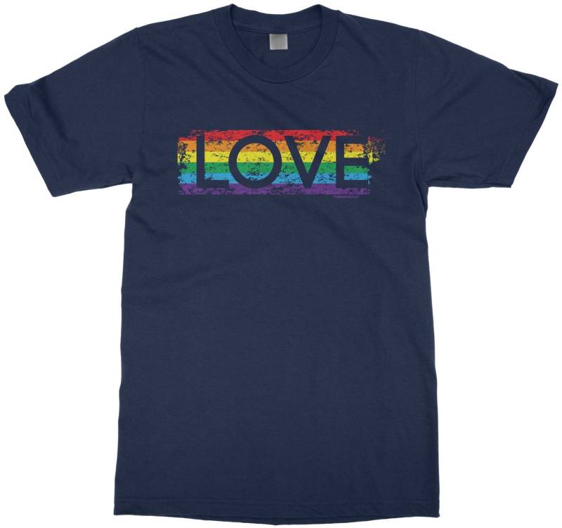 Gay-Pride Regenbogen Liebe Kinder Jugend Kurze Kurzarm T-Shirt von Threadrock